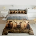 thumbnail image 2 of Manfei Rustic Highland Cattle Bedding Comforter Set,Country Farmhouse Lodge Twin Comforter Sets,Old Barn Door Bedding Set For Boys,Super Cozy Room Decor Reversible,2-Piece, 2 of 8