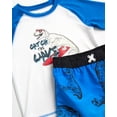 thumbnail image 3 of iXtreme Boys' Rashguard Set - UPF 50+ 2-Piece Snug Fit Swim Shirt and Trunks Swimsuit Set (Little Kid/Big Kid), 3 of 7