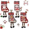 thumbnail image 2 of Christmas Stocking 4Pcs Christmas Stocking Christmas Boot Hanging Stocking Socks Christmas, 2 of 5