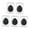 Black, variant on 5 Pieces Finger Powder Puff, Makeup Sponge Soft Powder Puff Puff Blending Sponge for Cream Concealer Makeup under Eyes Black