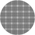 thumbnail image 1 of Ahgly Company Tapis Rond Lavable en Machine Intérieur Transitionnel Gris Foncé, 7 Pieds Rond, 1 of 7