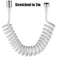 thumbnail image 1 of WinWay Flexible Shower Hose Spring Extension Hand Sprayer Pipe Connector Spring Tube Bathroom Toilet Bidet Accessories,White 2M, 1 of 10