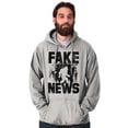 thumbnail image 5 of Fake News Legend Bigfoot Sasquatch Hoodie Sweatshirt Women Men Brisco Brands X, 5 of 6