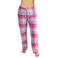 thumbnail image 5 of Active Club Cotton-Blend Flannel Pajama Pants for Women, Flannel Plaid PJ Pants for Women for Sleep and Lounge, Womens PJ Bottoms (Pink, 2X), 5 of 5