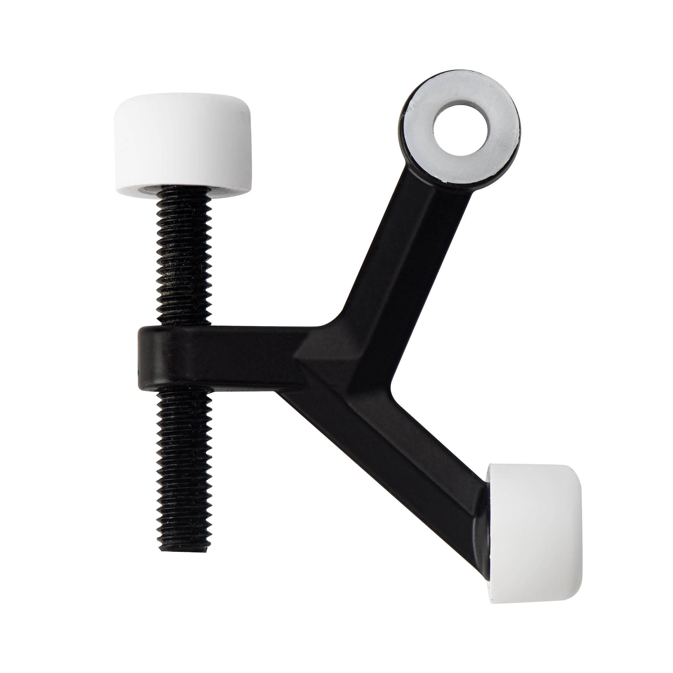(3 pack) Hyper Tough New Hardware Hinge Pin Mounted Doorstop, Zinc Die Cast with Oil Rubbed Bronze, Assembled Product Depth 5.65,Height 0.7,Width 2.7 inch.