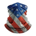 thumbnail image 3 of AWASD 4th of July American Flag Neck Gaiter for Men Women Fashion Star Stripe Neck Gaiter Print Patriotic Face Cover Summer Cooling Neck Gaiter Fishing Mask One Size Red, 3 of 5