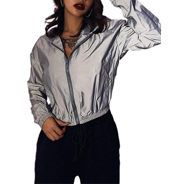 Reflective jacket deals outfit