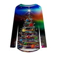 thumbnail image 4 of Aloohaidyvio Christmas Hoodies,Christmas Women Tops Casual Long Sleeve Round Neck Loose Blouse, 4 of 5