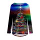 thumbnail image 4 of Tops Para Mujer Blusa de Navidad Camisas de Manga Larga Otoño Moda Casual Cuello Redondo Suelto Impreso Odeerbi ODB169612, 4 of 5