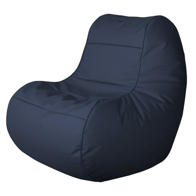 Gouchee Home ChillyBean Navy Waterproof Bean Bag Chair – Durable Polyester Oxford Fabric with PVC Backing, Filled with Polystyrene Beads, Suitable for Adults and Teens