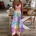 thumbnail image 3 of Kaleidoscope Mandala Colorful Floral Boho Sleeveless Dress Women's Luxury Party Dress Birthday Dresses for Women, 3 of 7