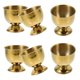 thumbnail image 1 of Juego de 6 hueveras de acero inoxidable para mesa, ideales para servir como vasos pequeños para cerveza o vino., 1 of 8