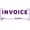 Purple, variant on Printtoo Invoice Self Inking Rubber Stamp Pre-Inked Office Stamp- Home Office Business Stationery, 47 x 20 mm Black