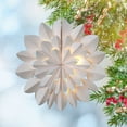 thumbnail image 4 of XYAIYT Christmas Tree Christmas Decorations Hanging Christmas Ornaments Paper Christmas Snowflake Hanging Decoration Delicate Layered Paper Reusable for Home Mantel and Tree Decor 15in White, 4 of 6