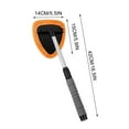 thumbnail image 3 of Windshield Cleaner Tool, Car Interior Detailing Cleaning Kit,16.5'' Car Window Cleaning Supplies with Handle Include 1 Reusable Washable Microfiber Pads (Orange), 3 of 5