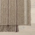 thumbnail image 4 of Rugs USA Toluca Striped Wool Area Rug, 9' 6" x 13' 6", Toluca Taupe, 4 of 8