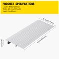 thumbnail image 2 of Bingirl 2in Rise Threshold Ramps for Doorways Portable Door Ramps 700 Lbs Capacity Adjustable Aluminum Entry Ramp for Wheelchairs Scooters Walkers and Power Chairs, 2 of 9