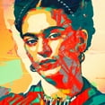 thumbnail image 4 of Stephen Chambers 12x12 Black Modern Wood Framed Wall Art Titled - Frida 5, 4 of 6