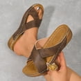 thumbnail image 5 of THDHVS Brown Sandals Women,Sandals for Women,Women's Cork Footbed Comfortable Sandals Brown 5.5, 5 of 6