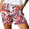 thumbnail image 2 of BJUTIR Womens Shorts For Summer Casual Drawstring Shorts Elastic Belt Shorts Pockets, 2 of 4