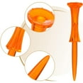 thumbnail image 5 of WuPing 50 Piece 3-1/4 Inch Plastic Golf Tees Professional Durable Golf Tees Low Friction, High Stability, Orange, 5 of 7
