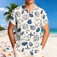 thumbnail image 2 of JSheng Big and Tall Shirts for Men Casual Fashion Turndown Collar Printing Short Sleeve Button Shirt Z-Beige XXXXXL, 2 of 5
