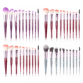 thumbnail image 1 of 10pcs Makeup Brush Set Acrylic Soft Hair Crystal Handle Beauty Tool (Red), 1 of 1