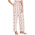 thumbnail image 2 of joogoo Women Gingerbread Bows Pajamas Pants Lounge Bottoms Pjs with Pockets S, 2 of 8