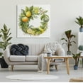 thumbnail image 2 of Stupell Citrus Lemons Greenery Wreath Botanical & Floral Painting Gallery Wrapped Canvas Print Wall Art, 2 of 7