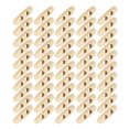 thumbnail image 3 of Buttons, Olive Shaped 50Pcs Wooden Button DIY For Sewing Hand Sewing Handicraft Decoration, 3 of 8