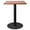 Cognac Brown, variant on LeisureMod Round Dining Table with MDF Top and Powder-Coated Round Steel Black/Gold Base Kitchen Table, Seats 2-3 Person for Modern Home Vail Collection, Light Wood Brown