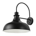 thumbnail image 5 of Farmhouse 1-Light Black Finish Dome Exterior Dusk To Dawn Oversize Wall Sconce, 5 of 5