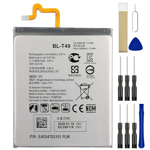 Replacement Battery BL-T49 for Cricket LG K92 5G LM-K920AM Tool