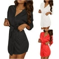 thumbnail image 2 of BLCHUNen Pajamas Sets for Women Casual Crew Neck Pullover Lightweight Loose Comfy Home Comfy Short Sleeve 2 Piece Outfits, 2 of 9