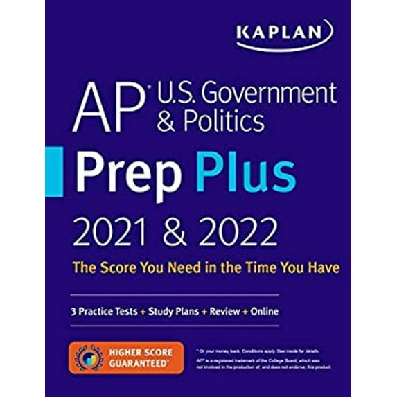 Pre-Owned AP U.S. Government & Politics Prep Plus 2021 & 2022: 3 Practice Tests + Study Plans + Targeted Review & Practice + Online (Paperback) 1506266096 9781506266091