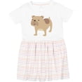 thumbnail image 3 of Inktastic Bulldog Girls Toddler Dress, 3 of 5