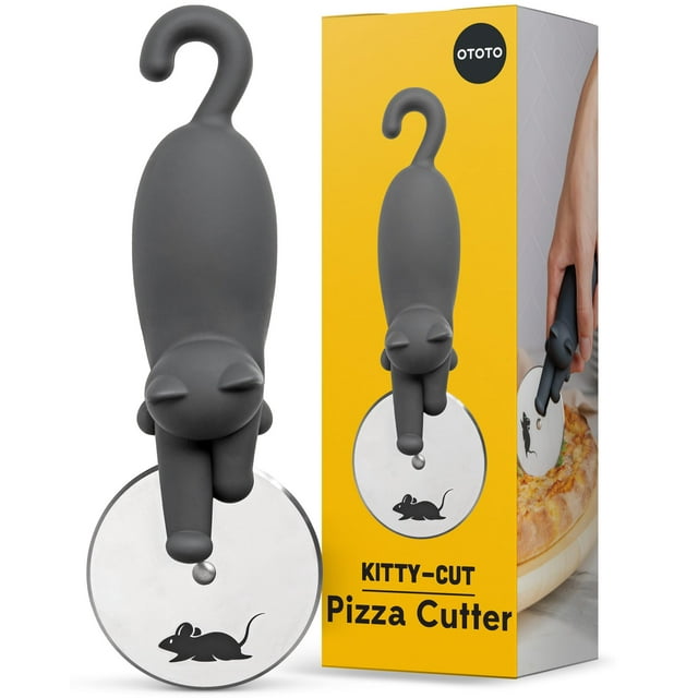 Cortador de pizza OTOTO Kitty Cut, utensilio de cocina de acero inoxidable