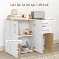 thumbnail image 4 of HOMCOM Buffet Moderne de Cuisine avec 2 Tiroirs et 3 Portes, 4 of 10