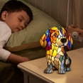 thumbnail image 5 of HzyK 2025 New 3D Stained Glass Beagle Lamp, Dog Series Art Night Light with Warm Ambient Glow for Pets Lovers, 5 of 9