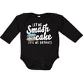 thumbnail image 3 of Inktastic Let Me Smash Cake Its My Birthday Boys Long Sleeve Baby Bodysuit, 3 of 5