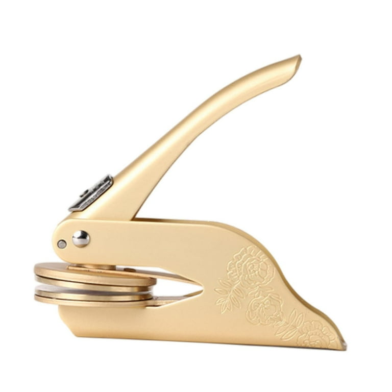 HOMYL Embosser Stamp Embosser Seal Stamp for Wedding Invitation Notepads Envelopes Gold