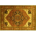 thumbnail image 1 of Ahgly Company Machine Washable Indoor Rectangle Persian Yellow Traditional Area Rugs, 2' x 3', 1 of 4