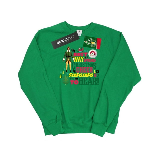 Elf Womens Christmas Cheer Sweatshirt