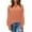 Orange, variant on Vedolay Womens Cute Sweater Women Crewneck Long Sleeve Striped Color Block Loose Knit Pullover Sweater,Black S
