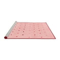 thumbnail image 2 of Ahgly Company Machine Washable Indoor Round Solid Red Modern Area Rugs, 4' Round, 2 of 4