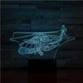 thumbnail image 2 of Night Light USB 3D Led Night Light Uh-60 Utility Helicopter Airplane Model Black Hawk Fighter Decorative Lights Plane Table Lamp Bedside, 2 of 6