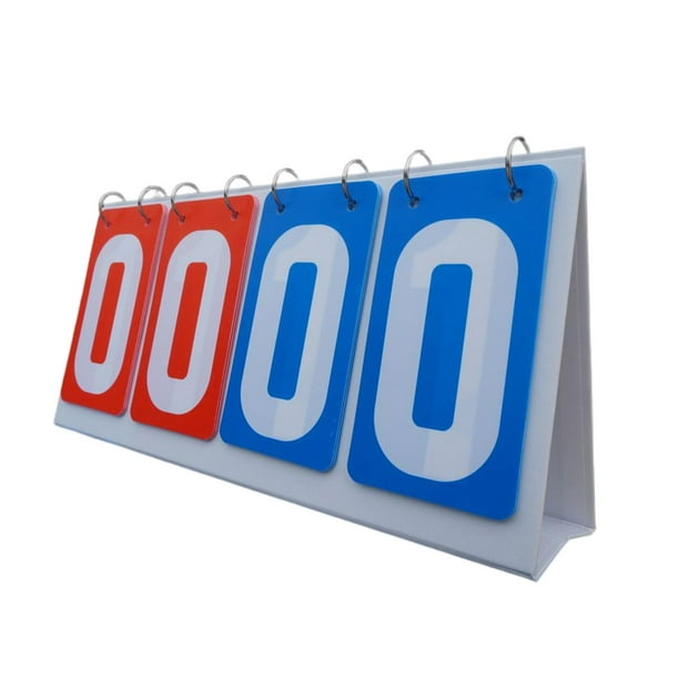 4 Digit Score Scorekeeper Competition Portable Tabletop Scoreboard for