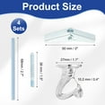 thumbnail image 2 of Uxcell Swag Hooks Heavy Duty Ceiling Hooks with Hardware Installation for Plants and Chandeliers Silver, 2 of 7