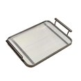 thumbnail image 1 of Bandeja de servicio de acrílico perfecl con asas Organizador de almacenamiento de cosméticos Bandeja decorativa grande, 1 of 8
