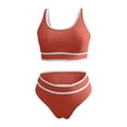 thumbnail image 3 of Women's Tankini Bathing Suits Tankini Swimsuits Two Piece Graphic Swim Tank Top with Boyshorts Ladies Swimwear, 3 of 5